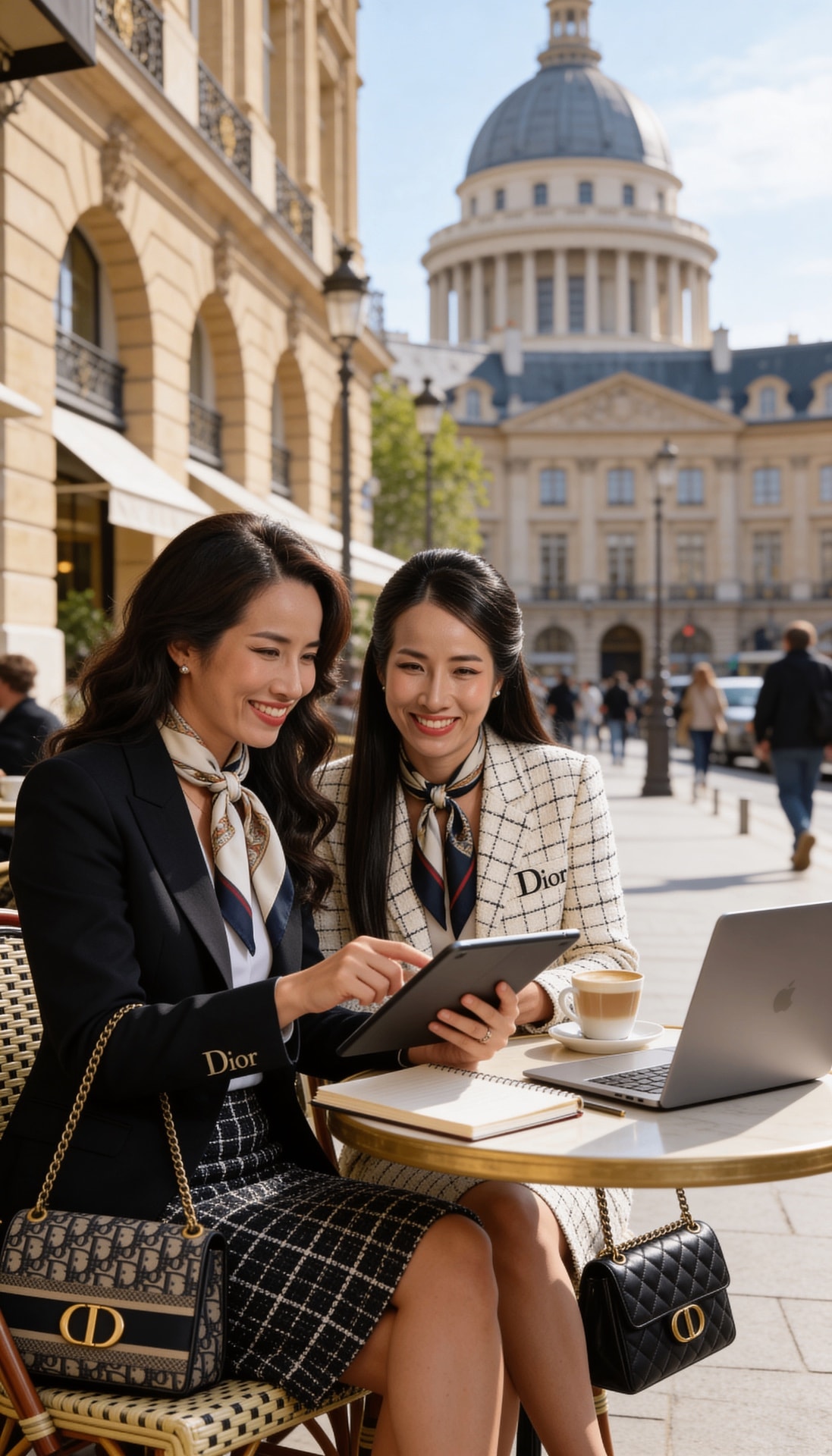 Ảnh bản sao AI tại quán cà phê ở Paris